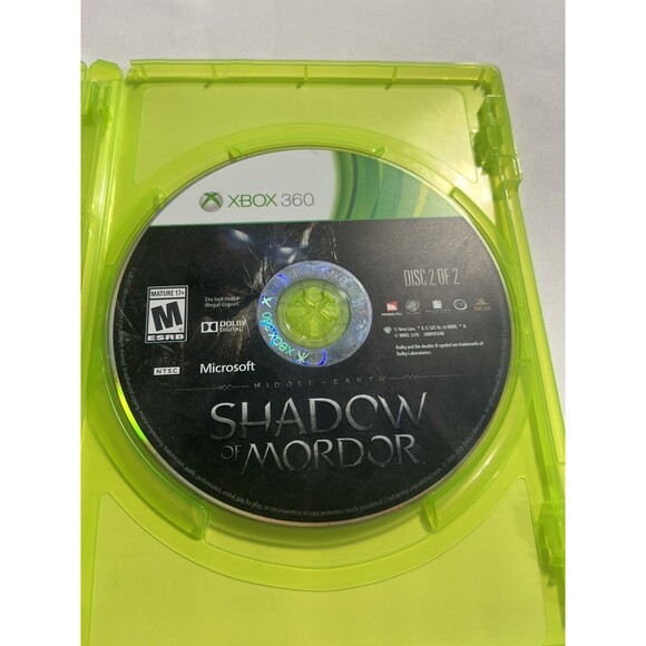 Middle Earth Shadow of Mordor Microsoft Xbox 360 2014 Complete with Manual - Picture 9 of 16